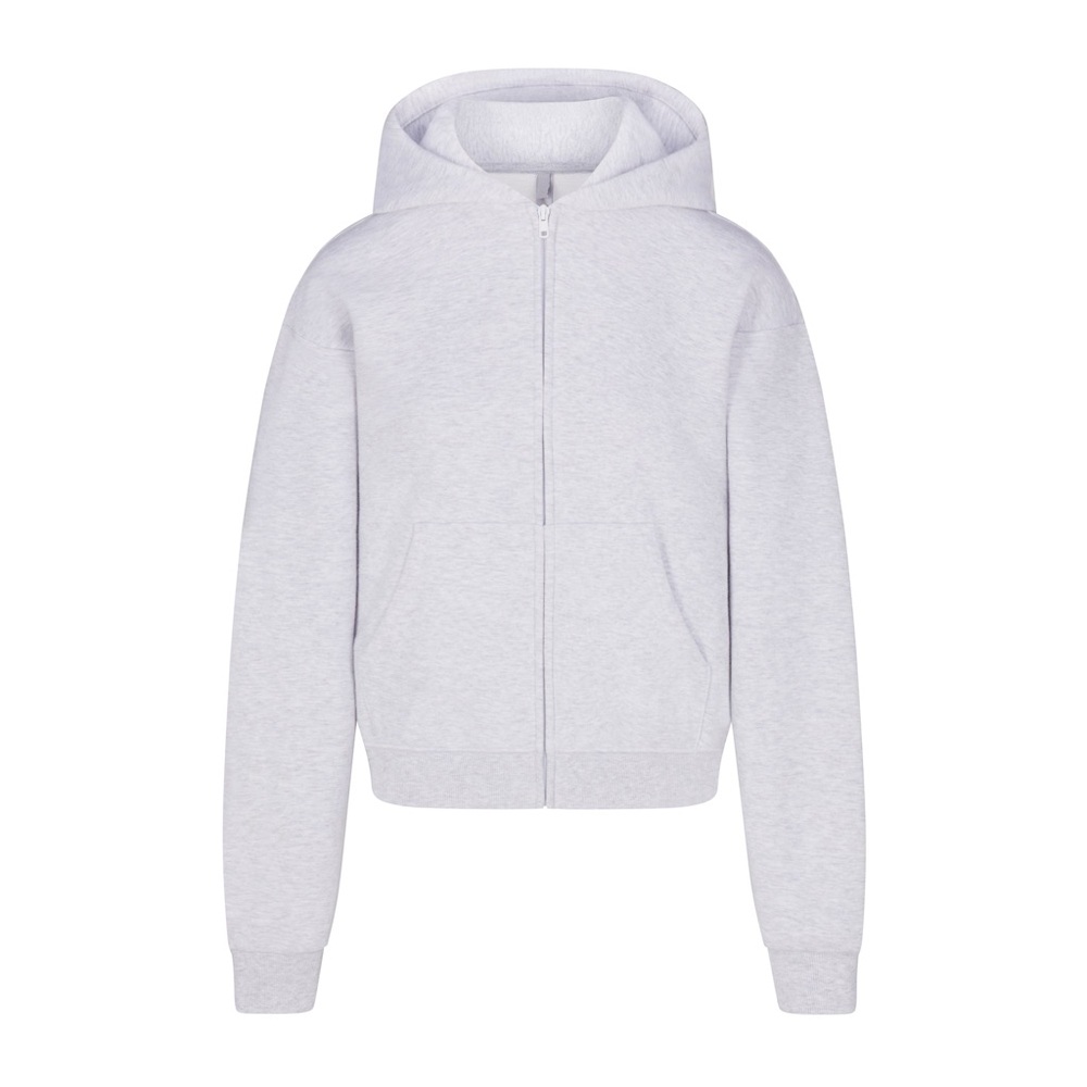 Skims Cotton Fleece Classic Zip Up Hoodie